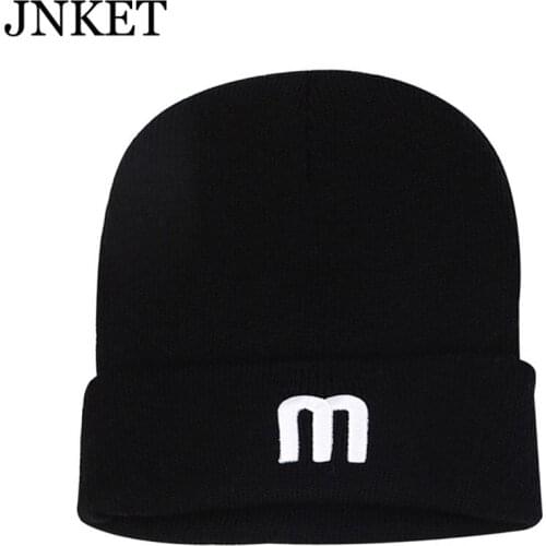 JNKET New Autumn Winter Men Women‘s Skullcap Knitted Hat Beanies Hat Brimless Hat Hip Hop Cap Outdoor Sport Cap Gorras Bonnet