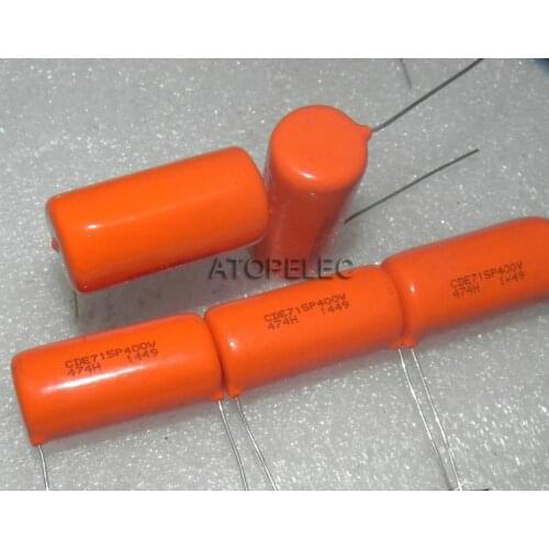 10pcs SPRAGUE CDE 715P 0.47uF/400V 2.5% Film Capacitor Hi-Fi Audio 474H