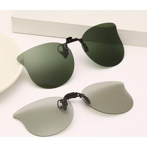 Polarized Sunglasses for Men Women Goggles Clip On Sun Glasses Car Driving Night Vision Lens Cycling Sunglasses for Outside
