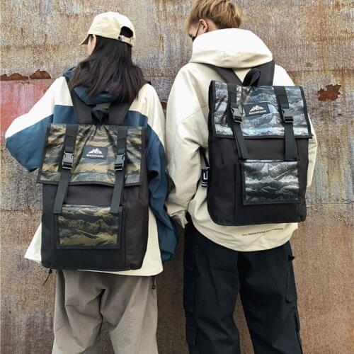 Retro Unisex Backpack Large Capacity Oxford High Quality Men Women Bagpack Tourism Youth Trendy Multi-function Shoulder Backpack