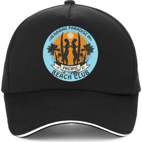 Hawaii Surf Summer Sandy beach sunhat fashion Men women Hawaii Surf BEACH CLUB hip hop hat adjustable women beach snapback hats