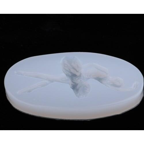 Silicone Mold 3D Dancing Ballet Girl Cake Mold DIY Baked Decoration Mold
