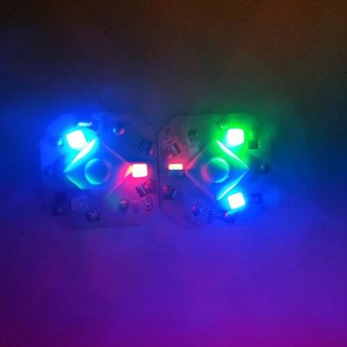Luminous toy accessories factory wholesale flashing three-function battery hand-shot luminous electronic movement circuit board