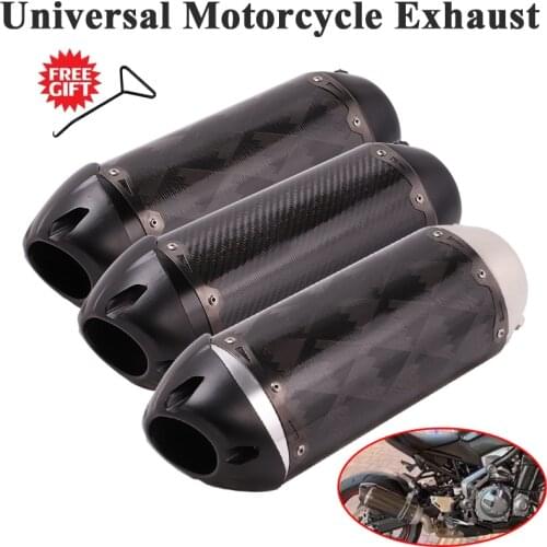 Universal Modified Motorcycle Two Brothers 51mm Exhaust Pipe Escape Left Right For Ninja400 Z900 CBR600RR R6 Moto Carbon Muffler