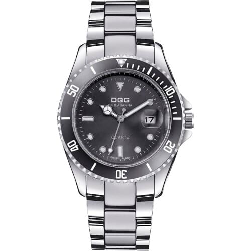 Zegarek damski New Fashion Brand Watch men Women Stainless Steel Quartz Watches Ladies Crystal Calendar Casual Analog Watches