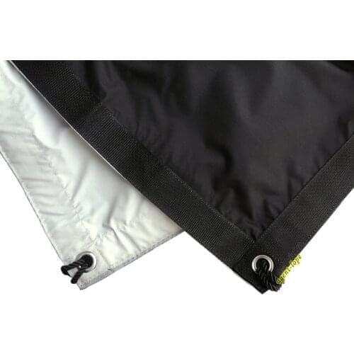 2.4x2.4m 8'x8' 8x8 Ultra Bounce Black & White Bounce Reflect Blackout
