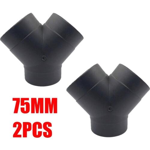 2pcs Air Vent Outlet Car Parking Heater Ducting 75mm Y Piece Elbow Bend Pipe Exhaust Connector For Webasto Eberspaecher Diesel