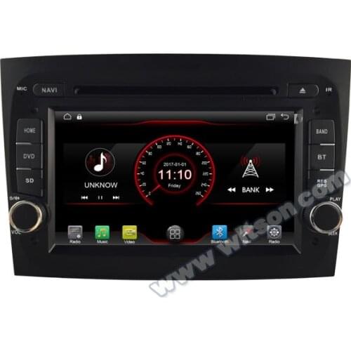 7" Android 10 OS Car DVD Multimedia GPS Radio for Fiat Doblo II 2015-2018 with Built-in Digital Signal Processor (DSP)