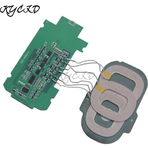 Qi Wireless Charger PCBA Module 3 Coil Transmitter Board DC 5V Micro USB Battery Power Bank Charging For iPhone Samsung