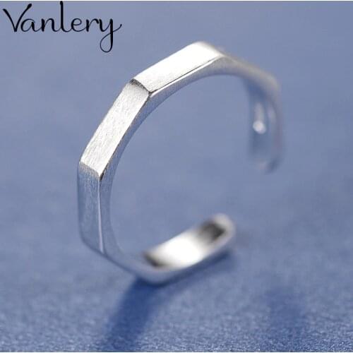 Bohemian Charm Boho Hexagon Rings For Women Lover Wedding Bridal Valentines Gifts Men Open Retro Antique Rings