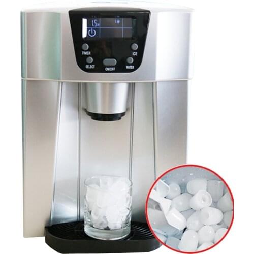 Household portable minI cube ice maker machine automatic ice-dropping multi-function ice making machine and ice water Integrated