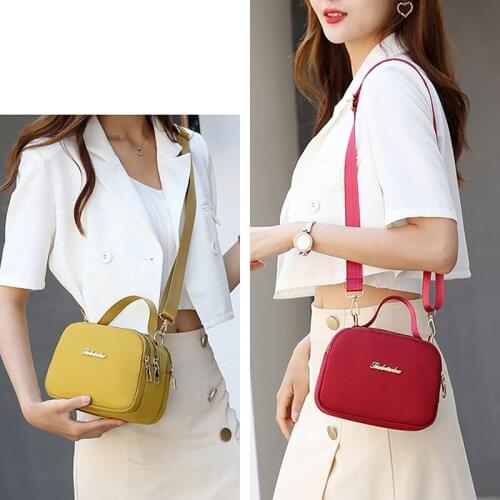 Oxford Cloth Diagonal Bag Single Shoulder Female Small Square Bag Casual Mobile Phone Bag Summer Tide Outdoor Leisure Bag