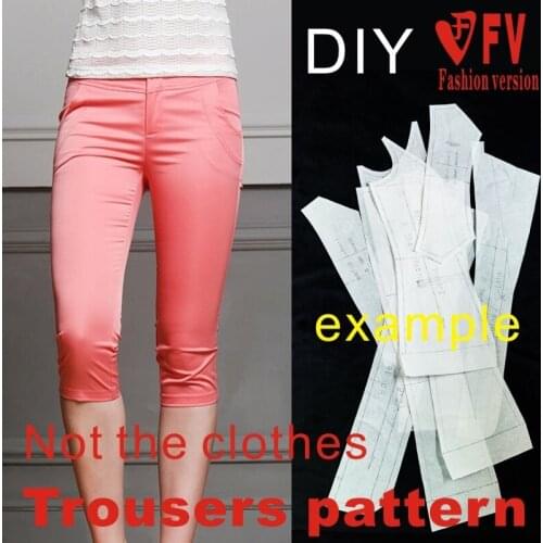 Stretch pants sewing pattern The trousers pattern(Not the pants) BZK-3