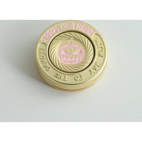 Fidget Toys Metal Finger Spinner Mini Titanium Christmas Pumpkin Bearing Adult Toy for Children 47mm Purple Gold Antistress Gift