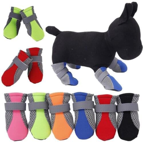 HobbyLane Unisex Soft-soled Dog Shoes Waterproof Shoes Protective Rain Boots for Pet Dog Cute Breathable Net Shoes Pet Product