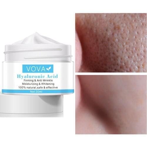 VOVA Hyaluronic Acid Face Cream Serum Anti Aging Shrink Pores Anti Wrinkle Facial Creams For Skin Whitening Day Cream 30g