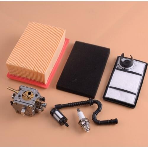 LETAOSK High Quality Carburetor Air Fuel Filter &Pre-filter & Fuel Line & Spark Plug 42231200652 Fit for Stihl TS400 Cut off Saw