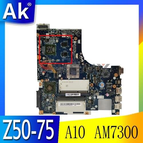 Laptop motherboard For LENOVO ACLU7/ACLU8 NM-A291 Z50-75 G50-75M G50-75 AMD A10 AM7300 216-0856040 Mainboard 5B20F66782