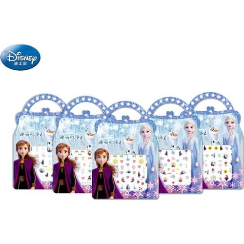 Disney Frozen 2 Elsa Anna Nail Stickers Toy New Disney Sofia White Snow Princess Mickey Minnie Girls Toys Cute Cartoon Image Toy