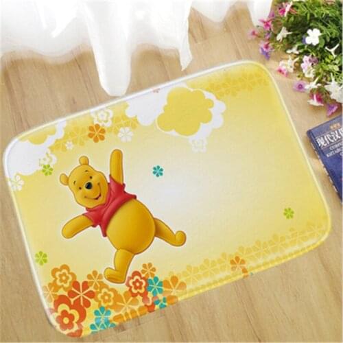 Disney Cartoon Coral Fleece Floor Mat Bath Decor Anti Slip Door Mat with Your Image Rugs and Carpets for Home Living Room