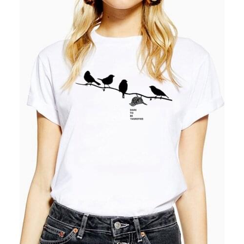 DARE TO BE DIFFERENT Women t shirt Plus Size 5 color Options Short Sleeve T-shirt Wild Personality Hipster Woman Clothing