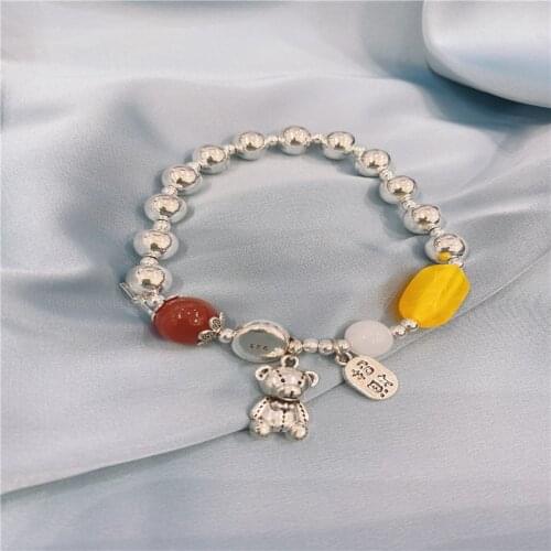 2021 New Chinese Style Resin Imitation Electroplating Bracelet Geometry Animal Bracelets for Women Jewelry Wholesale