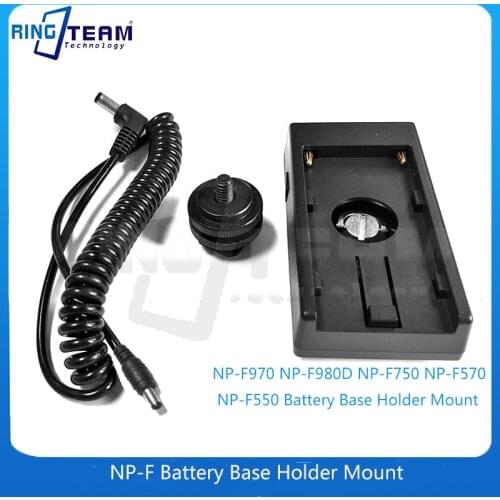 10X Replace So ny F Serials Battery Base Holder Mount Adapter Plate for NP F570 F750 F970 for LCD DSLR Camera HDMI Monitor BMCC