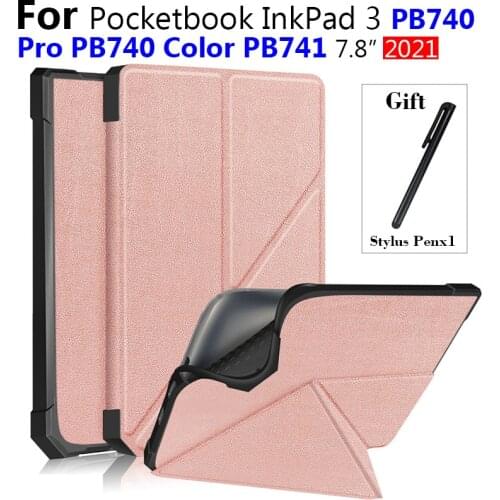 Origami Case for PocketBook PB740,Multi Angle E-Book Cover for Pocketbook InkPad 3 Pro PB740/color PB741