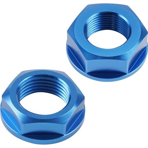 Front Rear Wheel Axle Nut Screw Aluminum 2PCS For YAMAHA YZ250F YZ450F YZ 250 450 250FX 450FX 2014-2021 Motorcycle Accessories