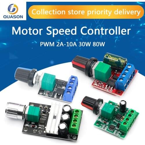 DC 1.8V-35V 2A 3A 5A 10A 30W 80W 90W PWM Motor Speed Controller Low Voltage Motor Speed Controller PWM Adjustable Drive Module