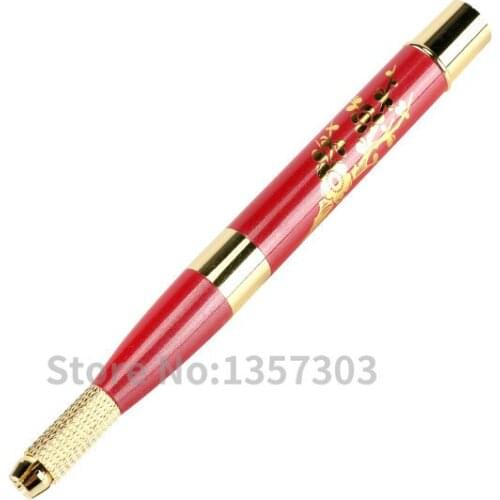 New Professional 1pc 3D permanent makeup microblade pen caneta tebori manual tattoo pen for sale with 2 pcs needl free shipping