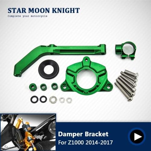 Steer Support For KAWASAKI Z1000 2014-2017 CNC Motorcycle Adjustable Steering Stabilize Damper Bracket Mount kit
