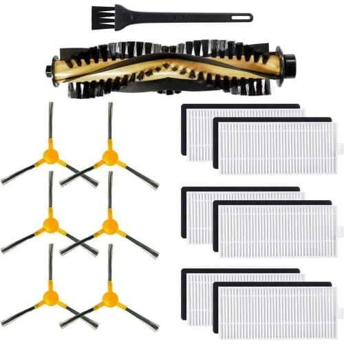 Mian Roller Brushes Filters Side Brush Rolling Brushes Replacement Parts For Tesvor X500 Robot Vacuum Cleaner Sweeper Cleaning
