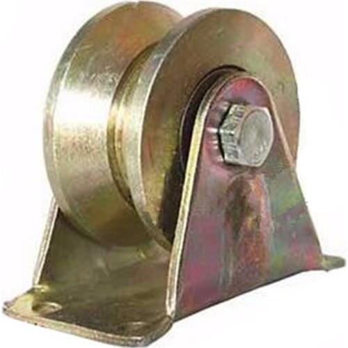 1pc 31mm Dia Steel Bearing Steel Groove Rigid Caster Wheel V/U Type