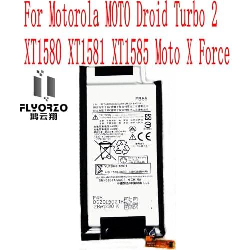 10pcs /lot 100% New High Quality 3760mAh FB55 Battery For Motorola MOTO Droid Turbo 2 XT1580 XT1581 XT1585 Moto X Cell Phone