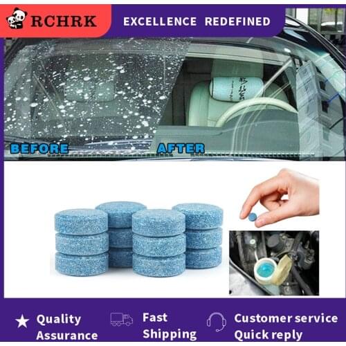 200PCS (1PCS=4L Water)Car Solid Wiper Fine Seminoma Wiper Auto Window Cleaning Car Windshield Glass Cleaner Car Accessories