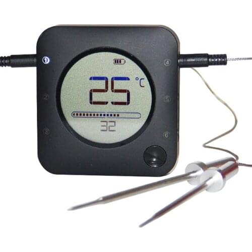 Wireless BT Barbecue Thermometer Probe Baking Thermometer BBQ Accessories Connected To App Food Thermometer LCD Thermo-meter