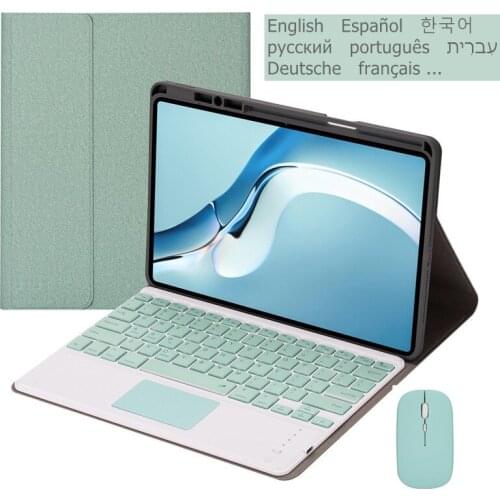 Russian Spanish Portuguese Touchpad Keyboard Case for Huawei MatePad 11 Inch Cover Funda for Huawei Mate Pad 11 Case Keyboard