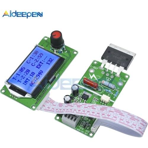 100A Digital LCD Spot Welder Welding Machine Double Dual Pulse Encoder Time Control Weld Module Board Electronic Controller