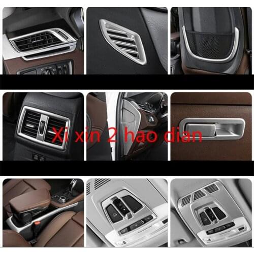 For BMW 16-21 New X1 Interior Modification Instrument Air Outlet Steering Wheel Rising Window Button Frame Decoration Sticker