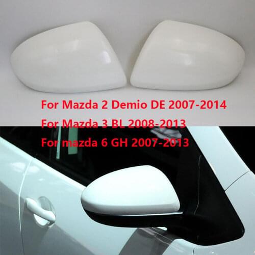 For Mazda 2 Demio DE 2007-2014 For Mazda 3 BL 6 GH 2007-2013 Car Side Rear view Mirror Cover Cap without Mirror Light Version