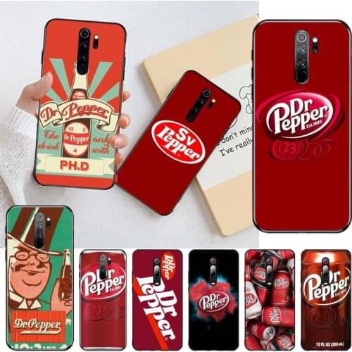 Dr Pepper Newly Arrived Black Cell Phone Case for Redmi Note 8 8A 8T 7 6 6A 5 5A 4 4X 4A Go Pro