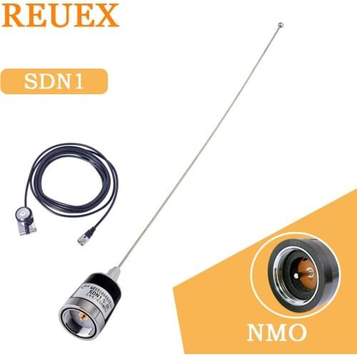 REVEX SDN1 NMO Dual Band Car Mobile Two Way Radio Walkie Talkie Antenna Super Gainer 16ft 5m RG-58 Coaxial Cable