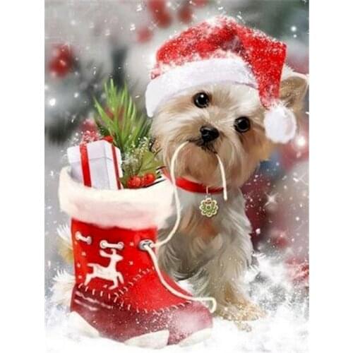 GATYZTORY Paint By Numbers Handmade Unique Gift For Adults Children 40x50 Frame Dog Animal Oil Picture Home Decor Christmas Gift