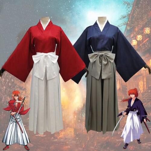 Himura Kenshin Cosplay Costume Anime Rurouni Kenshin cos Customized