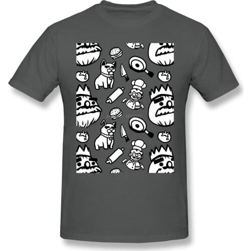 Rengoku Pattern Fashion TShirt Design Overcooked Moving Out Chif Cotton Shirts Men T-Shirt Harajuku Streetwear