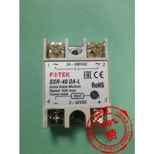 New original imported single-phase solid state relay SSR-40DA-L