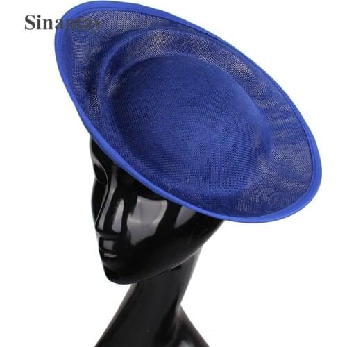 Women New 30CM Round Fascinators Beses Fashion Wedding Headdress Ladies Millinery Hat Fascinator DIY Hair Accessories