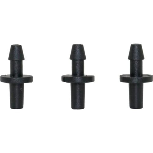 Garden 3 mm Single Barb Straight Connector Water Quick Connector Drip Irrigation Fittings for 1/8 Inch Irrigation Hose 200 Pcs