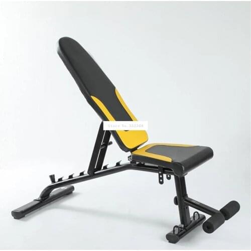 Sit Up Bench Home Supine Board Multifunctional Auxiliary Device Dumbbell Stool Crunch Bench Ab Chair Indoor Fitness Equipment